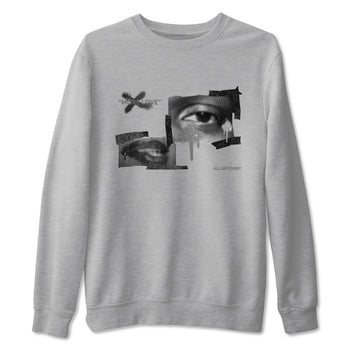 4s Fear shirts to match jordans More Love sneaker match tees Air Jordan 4 Fear match shoes to clothes SNRT Sneaker Tees unisex cotton Heather Grey 2 shirts