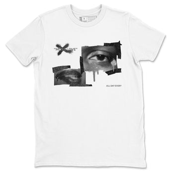 4s Fear shirts to match jordans More Love sneaker match tees Air Jordan 4 Fear match shoes to clothes SNRT Sneaker Tees unisex cotton White 2 shirts