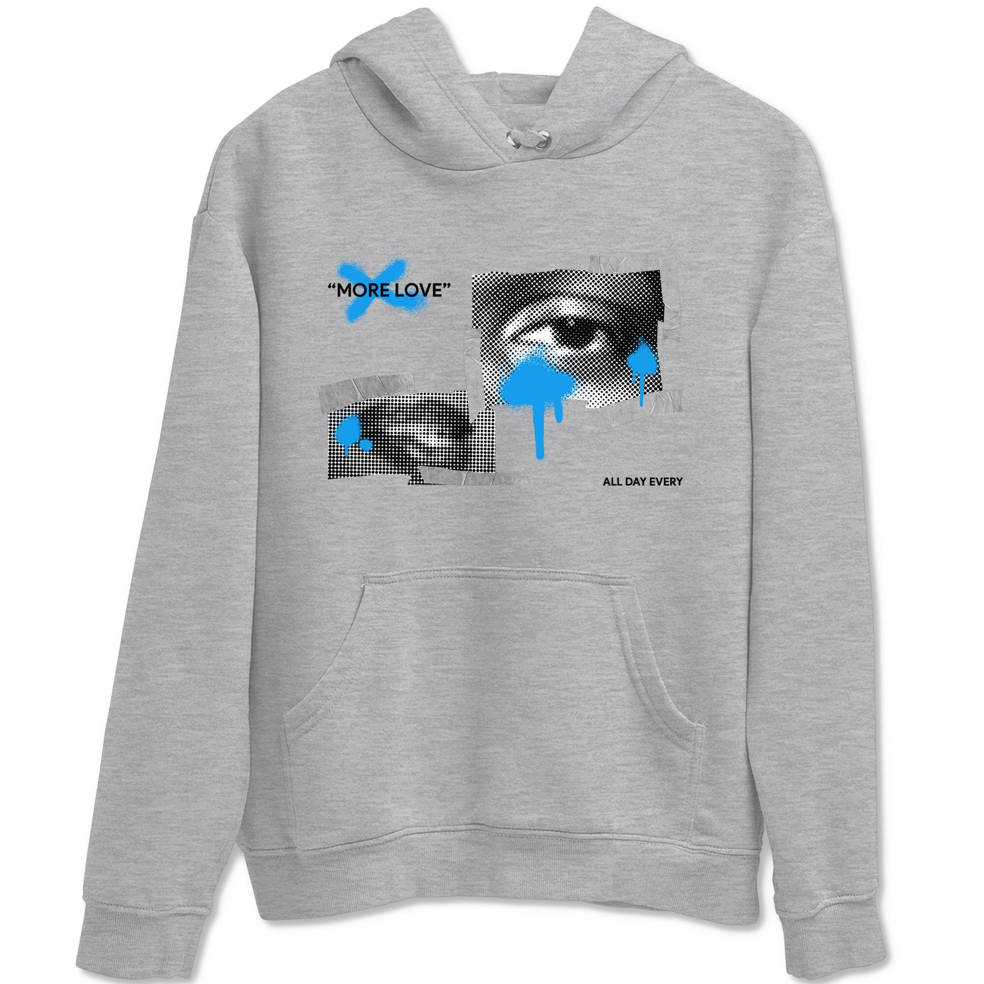 Air Jordan 4 Industrial Blue shirt to match jordans More Love sneaker tees Air Jordan 4 Military Blue SNRT Sneaker Release Tees unisex cotton Heather Grey 2 crew neck shirt