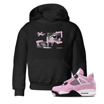 4s Retro Orchid shirts to match jordans More Love sneaker match tees Air Jordan 4 WMNS Orchid match shoes to clothes SNRT Sneaker Tees Youth Baby Black 1 tee