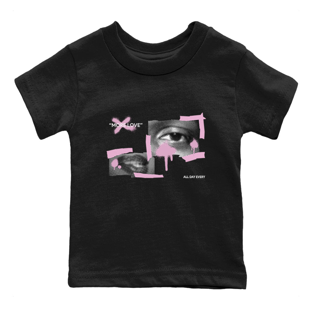 4s Retro Orchid shirts to match jordans More Love sneaker match tees Air Jordan 4 WMNS Orchid match shoes to clothes SNRT Sneaker Tees Youth Baby Black 2 tee