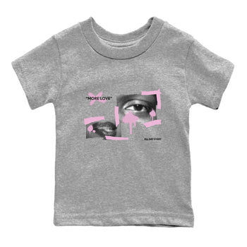 4s Retro Orchid shirts to match jordans More Love sneaker match tees Air Jordan 4 WMNS Orchid match shoes to clothes SNRT Sneaker Tees Youth Baby Heather Grey 2 tee