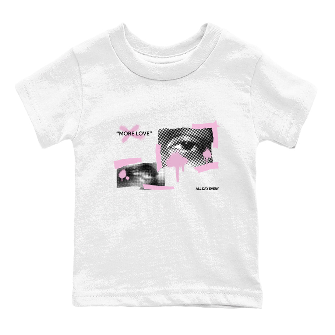 4s Retro Orchid shirts to match jordans More Love sneaker match tees Air Jordan 4 WMNS Orchid match shoes to clothes SNRT Sneaker Tees Youth Baby White 2 tee