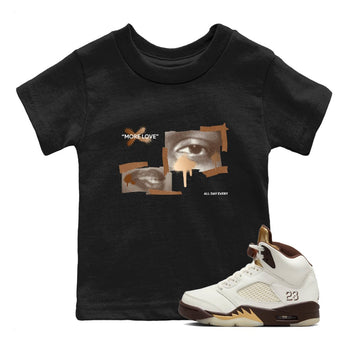 5s Golden Ticket shirts to match jordans More Love best t shirts to wear with jordans Air Jordan 5 Golden Ticket match shoes to clothes SNRT Sneaker Tees Youth Baby Black 1 tee