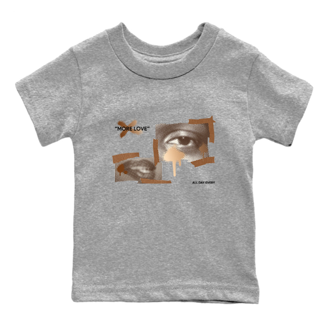 5s Golden Ticket shirts to match jordans More Love best t shirts to wear with jordans Air Jordan 5 Golden Ticket match shoes to clothes SNRT Sneaker Tees Youth Baby Heather Grey 2 tee