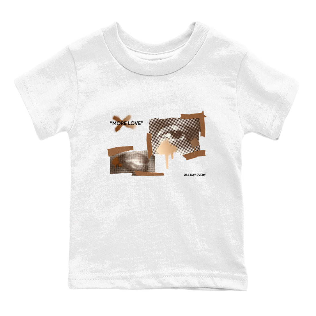 5s Golden Ticket shirts to match jordans More Love best t shirts to wear with jordans Air Jordan 5 Golden Ticket match shoes to clothes SNRT Sneaker Tees Youth Baby White 2 tee