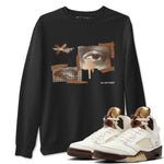 5s Golden Ticket shirts to match jordans More Love best t shirts to wear with jordans Air Jordan 5 Golden Ticket match shoes to clothes SNRT Sneaker Tees unisex cotton Black 1 shirts