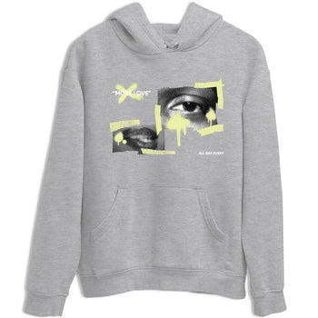 Sneaker match tees – Streetwear Graphic Tees Air Jordan 5 Luminous Green Sneakers – More Love Graphic Tee Heather Grey 2