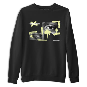 Sneaker match tees – Streetwear Graphic Tees Air Jordan 5 Luminous Green Sneakers – More Love Graphic Tee Black 2