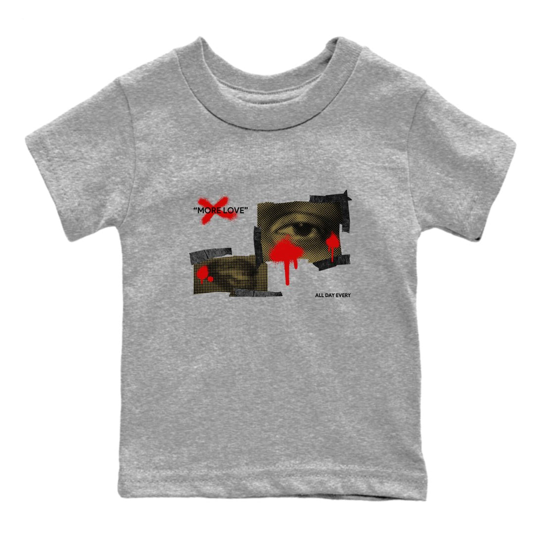 9s Olive shirts to match jordans More Love sneaker match tees Air Jordan 9 Olive match shoes to clothes SNRT Sneaker Tees Youth Baby Heather Grey 2 tee