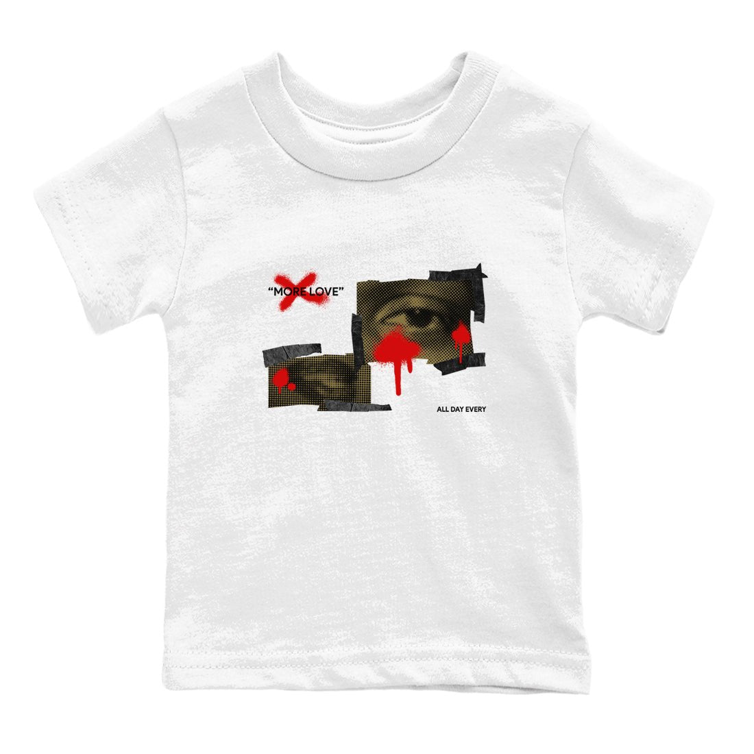 9s Olive shirts to match jordans More Love sneaker match tees Air Jordan 9 Olive match shoes to clothes SNRT Sneaker Tees Youth Baby White 2 tee