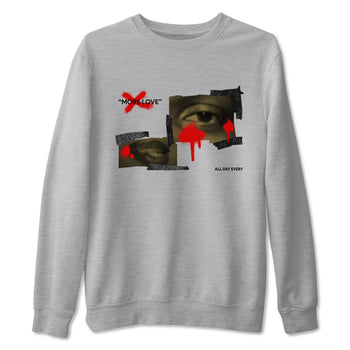 9s Olive shirts to match jordans More Love sneaker match tees Air Jordan 9 Olive match shoes to clothes SNRT Sneaker Tees unisex cotton Heather Grey 2 shirts