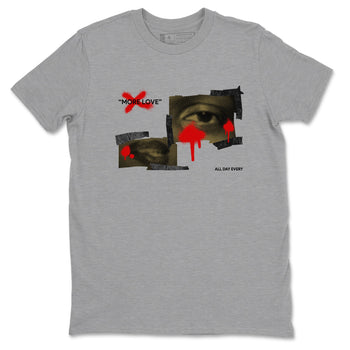 9s Olive shirts to match jordans More Love sneaker match tees Air Jordan 9 Olive match shoes to clothes SNRT Sneaker Tees unisex cotton Heather Grey 2 shirts