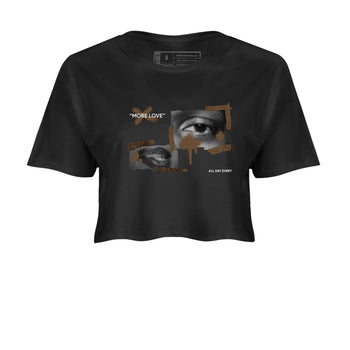 Jordan Jumpman Jack TR Travis Scott Dark Mocha shirts to match jordans More Love sneaker match tees Jordan Jumpman Jack Travis Scott Dark Mocha match shoes to clothes SNRT Sneaker Tees unisex cotton Black 2 crop tee