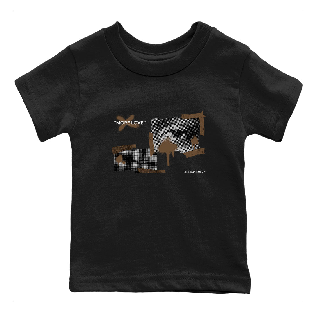 Jordan Jumpman Jack TR Travis Scott Dark Mocha shirts to match jordans More Love sneaker match tees Jordan Jumpman Jack Travis Scott Dark Mocha match shoes to clothes SNRT Sneaker Tees Youth Baby Black 2 tee