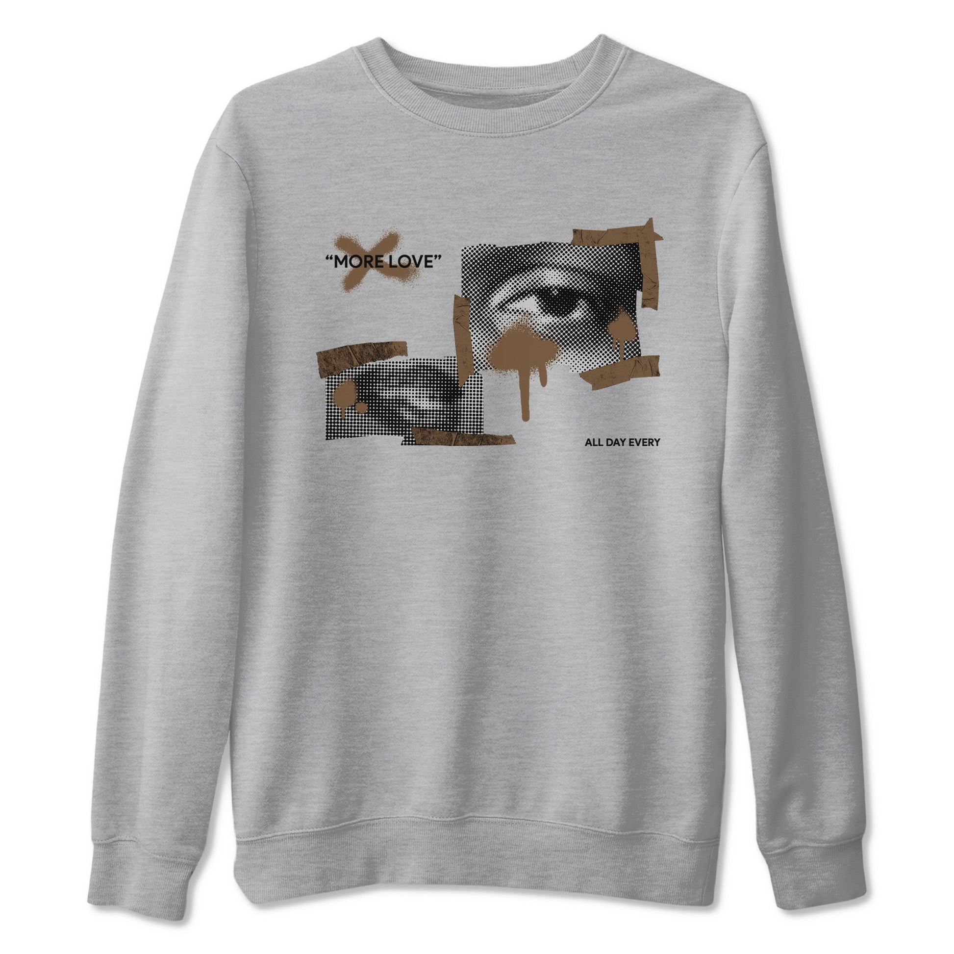 Jordan Jumpman Jack TR Travis Scott Dark Mocha shirts to match jordans More Love sneaker match tees Jordan Jumpman Jack Travis Scott Dark Mocha match shoes to clothes SNRT Sneaker Tees unisex cotton Heather Grey 2 shirts