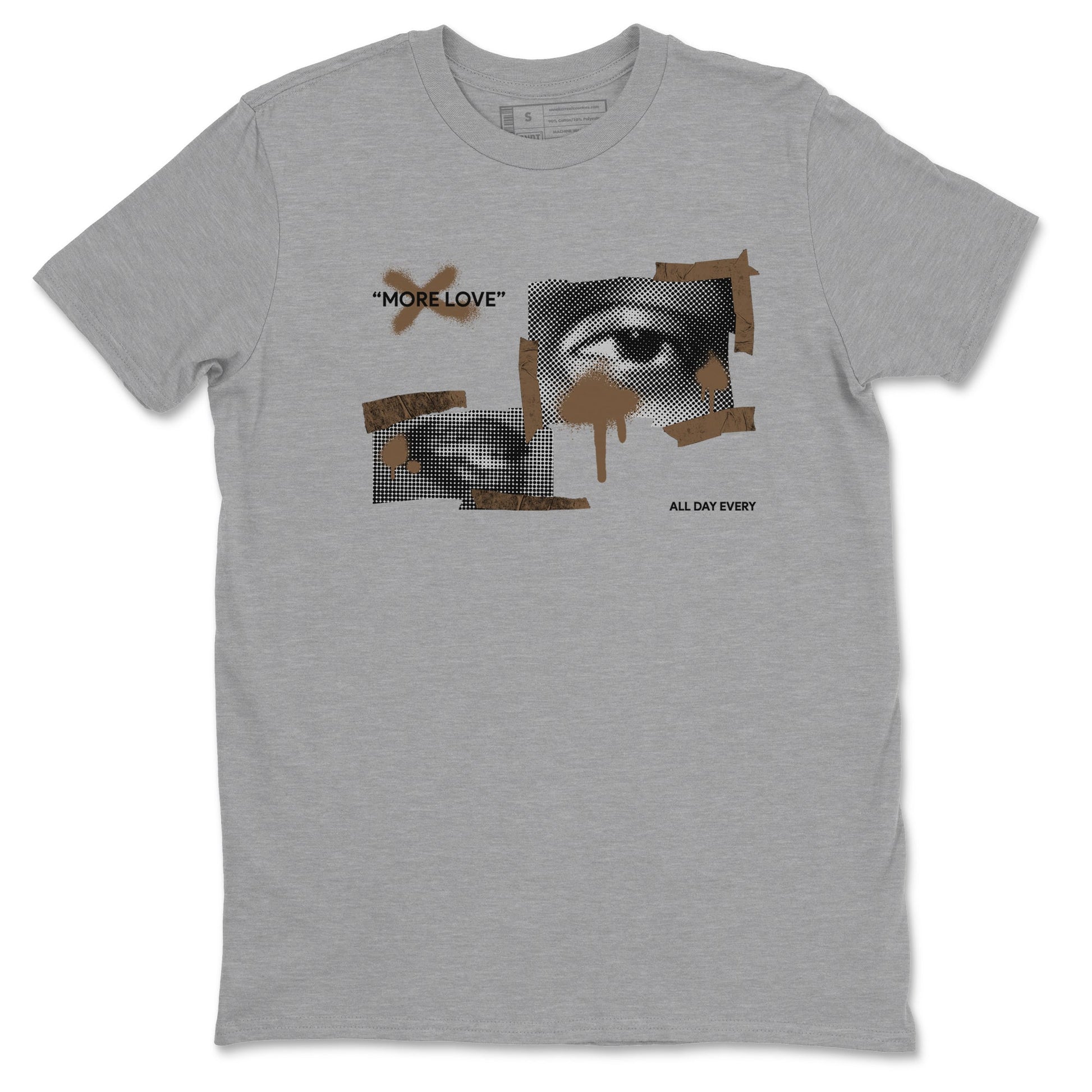 Jordan Jumpman Jack TR Travis Scott Dark Mocha shirts to match jordans More Love sneaker match tees Jordan Jumpman Jack Travis Scott Dark Mocha match shoes to clothes SNRT Sneaker Tees unisex cotton Heather Grey 2 shirts