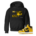 Dunk High Pollen shirts to match jordans More Love sneaker match tees Dunk High Pollen match shoes to clothes SNRT Sneaker Tees Youth Baby Black 1 tee