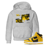 Dunk High Pollen shirts to match jordans More Love sneaker match tees Dunk High Pollen match shoes to clothes SNRT Sneaker Tees Youth Baby Heather Grey 1 tee