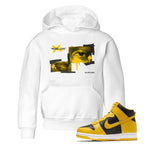 Dunk High Pollen shirts to match jordans More Love sneaker match tees Dunk High Pollen match shoes to clothes SNRT Sneaker Tees Youth Baby White 1 tee