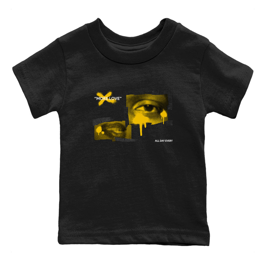 Dunk High Pollen shirts to match jordans More Love sneaker match tees Dunk High Pollen match shoes to clothes SNRT Sneaker Tees Youth Baby Black 2 tee