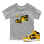 Dunk High Pollen shirts to match jordans More Love sneaker match tees Dunk High Pollen match shoes to clothes SNRT Sneaker Tees Youth Baby Heather Grey 1 tee