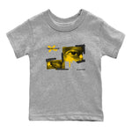 Dunk High Pollen shirts to match jordans More Love sneaker match tees Dunk High Pollen match shoes to clothes SNRT Sneaker Tees Youth Baby Heather Grey 2 tee