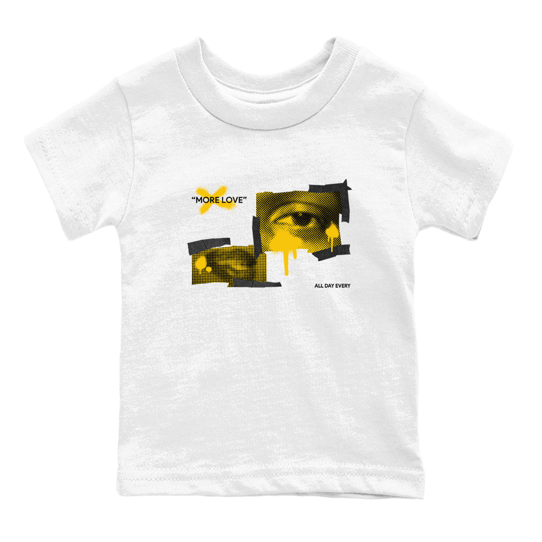 Dunk High Pollen shirts to match jordans More Love sneaker match tees Dunk High Pollen match shoes to clothes SNRT Sneaker Tees Youth Baby White 2 tee