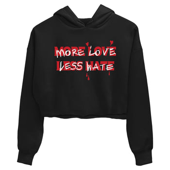 12s Flu Game shirts to match jordans More Love Less Hate sneaker match tees Air Jordan 12 Retro Flu Game match shoes to clothes SNRT Sneaker Tees unisex cotton Black 2 crop tee