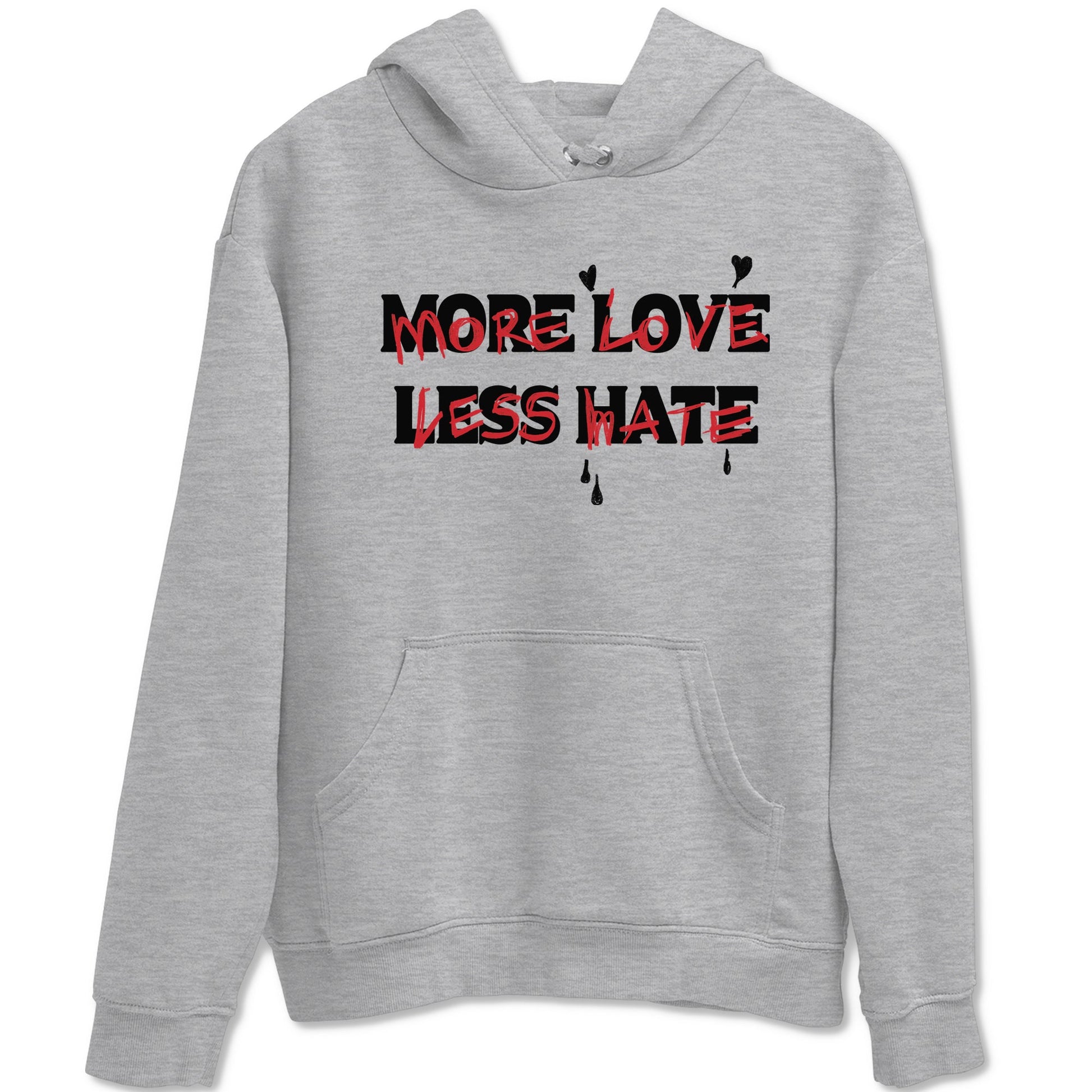 12s Flu Game shirts to match jordans More Love Less Hate sneaker match tees Air Jordan 12 Retro Flu Game match shoes to clothes SNRT Sneaker Tees unisex cotton Heather Grey 2 shirts