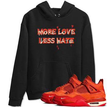 Nigel Sylvester x Air Jordan 4 Brick by Brick shirts to match jordans More Love Less Hate sneaker match tees Air Jordan 4 Brick By Brick match shoes to clothes SNRT Sneaker Tees unisex cotton Black 1 shirts