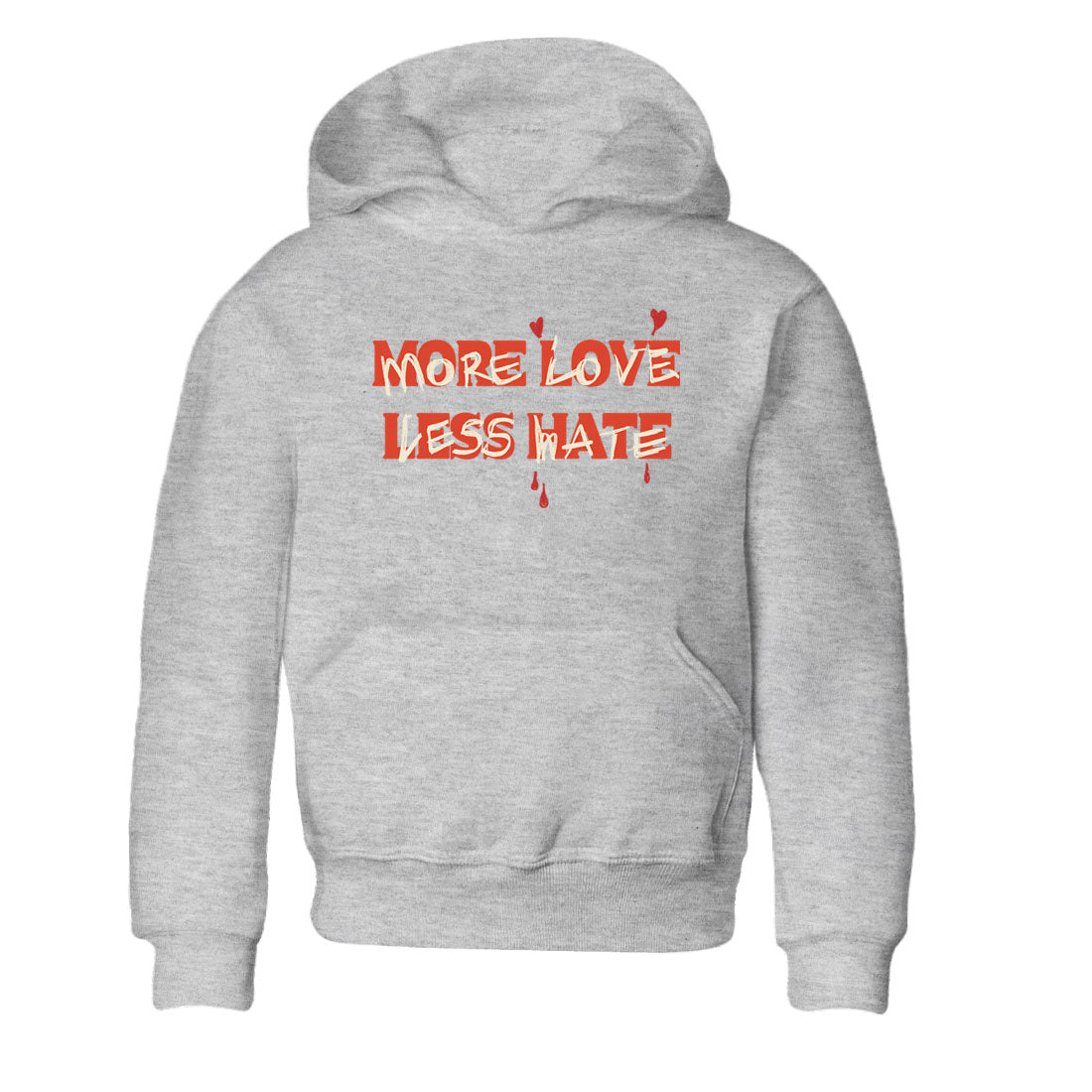 Nigel Sylvester x Air Jordan 4 Brick by Brick shirts to match jordans More Love Less Hate sneaker match tees Air Jordan 4 Brick By Brick match shoes to clothes SNRT Sneaker Tees Youth Baby Heather Grey 2 tee