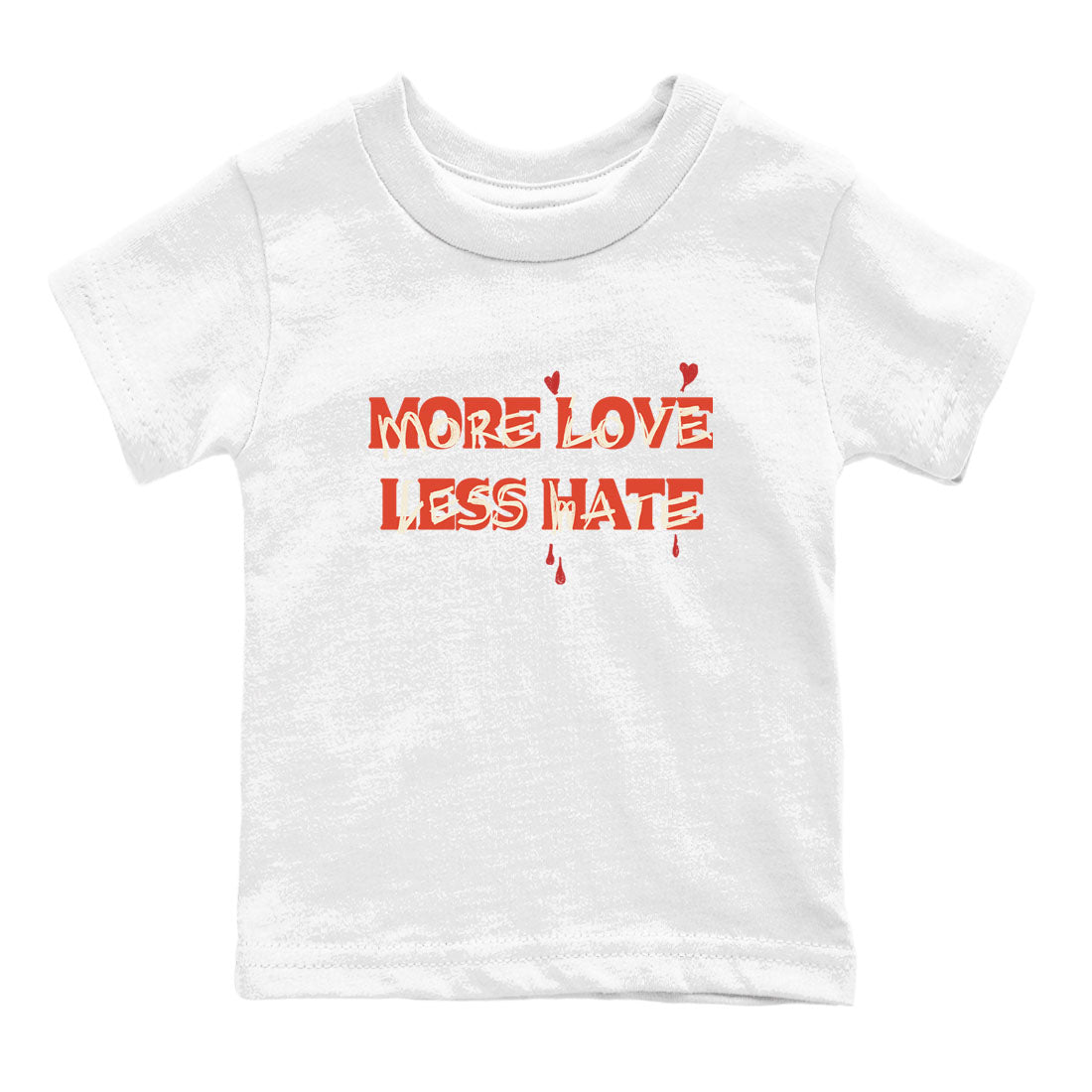 Nigel Sylvester x Air Jordan 4 Brick by Brick shirts to match jordans More Love Less Hate sneaker match tees Air Jordan 4 Brick By Brick match shoes to clothes SNRT Sneaker Tees Youth Baby White 2 tee