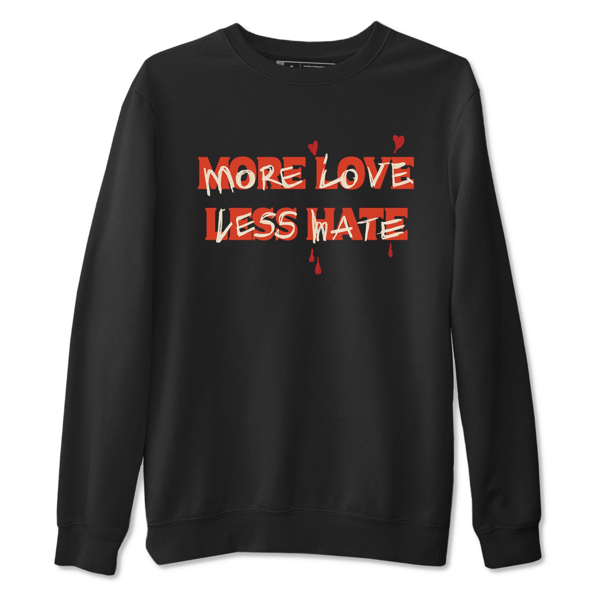 Nigel Sylvester x Air Jordan 4 Brick by Brick shirts to match jordans More Love Less Hate sneaker match tees Air Jordan 4 Brick By Brick match shoes to clothes SNRT Sneaker Tees unisex cotton Black 2 shirts