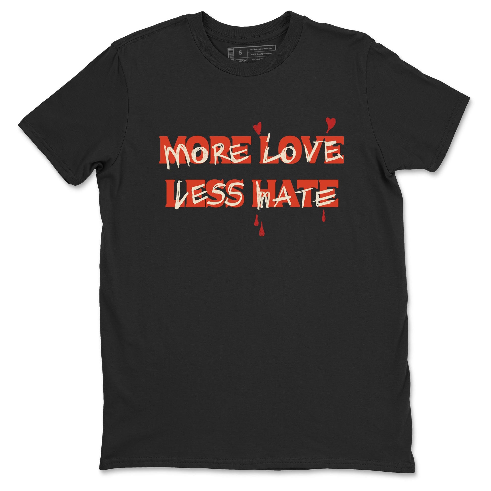 Nigel Sylvester x Air Jordan 4 Brick by Brick shirts to match jordans More Love Less Hate sneaker match tees Air Jordan 4 Brick By Brick match shoes to clothes SNRT Sneaker Tees unisex cotton Black 2 shirts