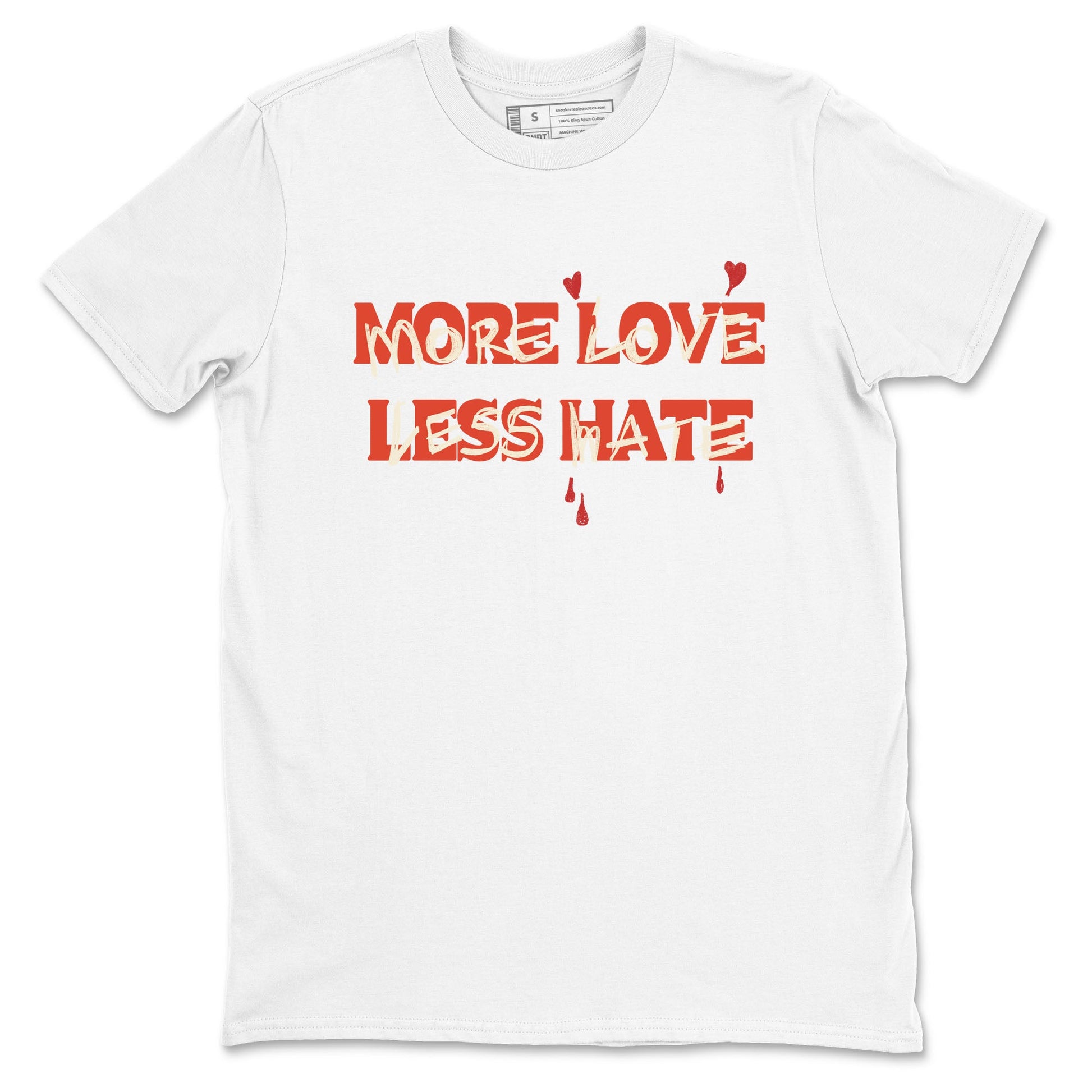 Nigel Sylvester x Air Jordan 4 Brick by Brick shirts to match jordans More Love Less Hate sneaker match tees Air Jordan 4 Brick By Brick match shoes to clothes SNRT Sneaker Tees unisex cotton White 2 shirts