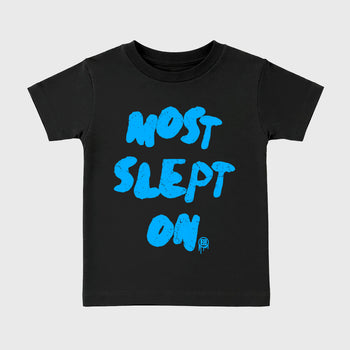 Sneaker match tees – Sneaker Tees To Match Air Foamposite Pro University Blue Shoes – Most Slept On Kids T-Shirt Black 2