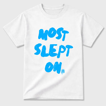 Sneaker match tees – Sneaker Tees To Match Air Foamposite Pro University Blue Shoes – Most Slept On Tee White 2