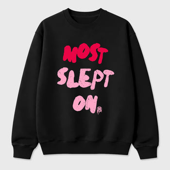 Most Slept On Graphic T-Shirt sneaker match tee designed for the Air Jordan 1 Travis Scott Tropical Pink, featuring coordinated color options for a perfect streetwear match. Black 2 shirt.
