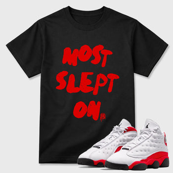 Sneaker match tees  Sneaker Tees To Match Air Jordan 13 Chicago Shoes  Most Slept On Tee Black 1