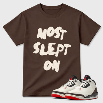 Sneakerfit Streetwear outfit, Sneaker Tees To Match Air Jordan 3 World's Best Dad – Most Slept On Graphic Tee Dark Chocolate 1