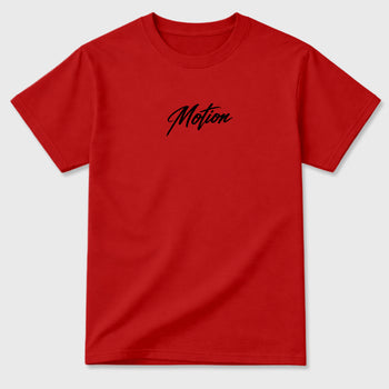 Motion Graphic T-Shirt sneaker match tee designed for the 12s Bloodline, featuring coordinated color options for a perfect streetwear match. Red shirt.