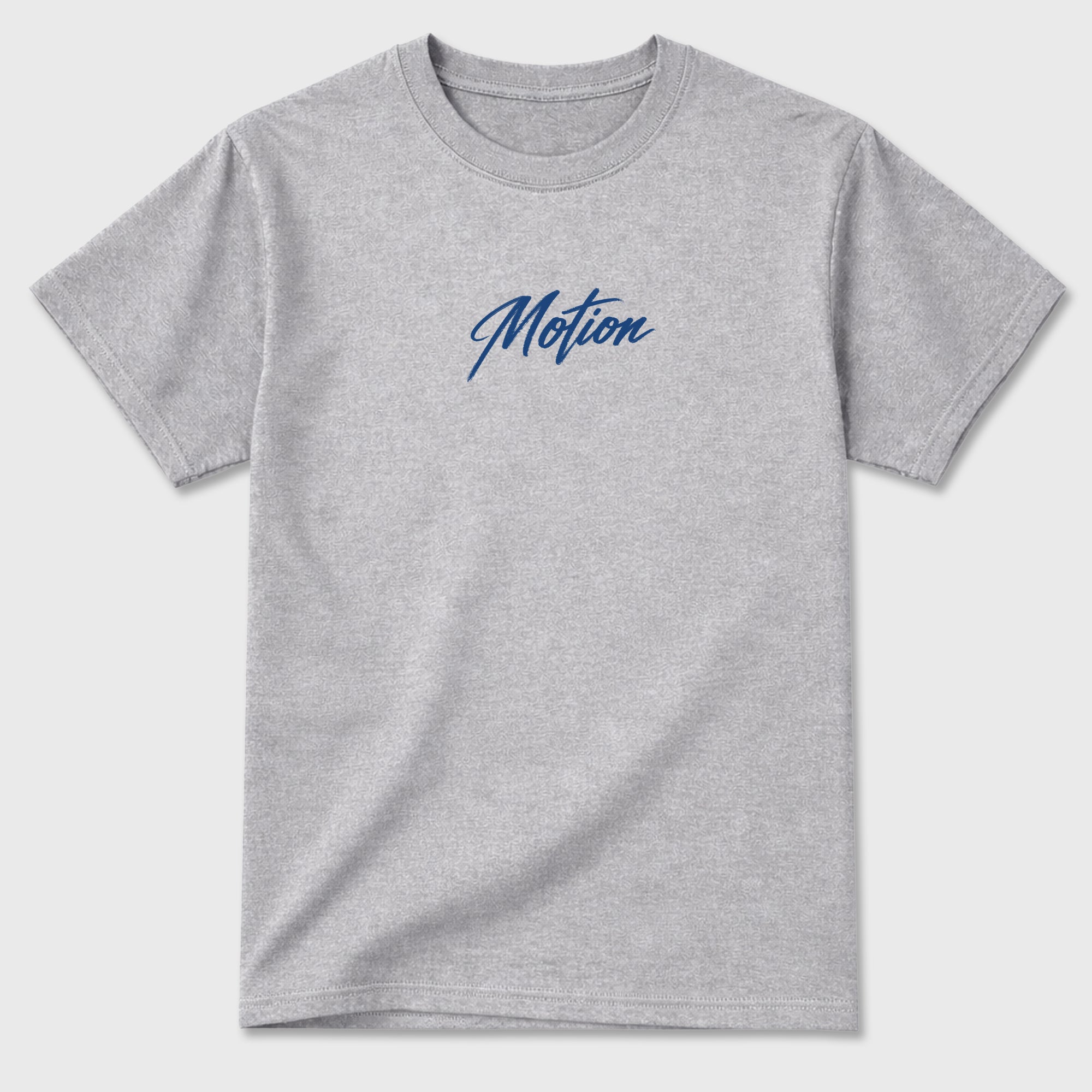 Motion Graphic T-Shirt sneaker match tee designed for the 3s True Blue, featuring coordinated color options for a perfect streetwear match. Heather Grey shirt.