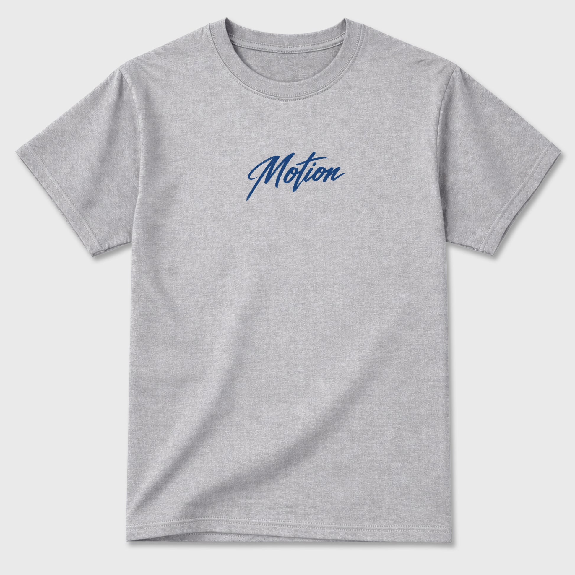 Motion Graphic T-Shirt sneaker match tee designed for the 3s True Blue, featuring coordinated color options for a perfect streetwear match. Heather Grey shirt.