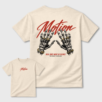 Motion Graphic T-Shirt sneaker match tee designed for the 4s Brick After Brick, featuring coordinated color options for a perfect streetwear match. Natural shirt.