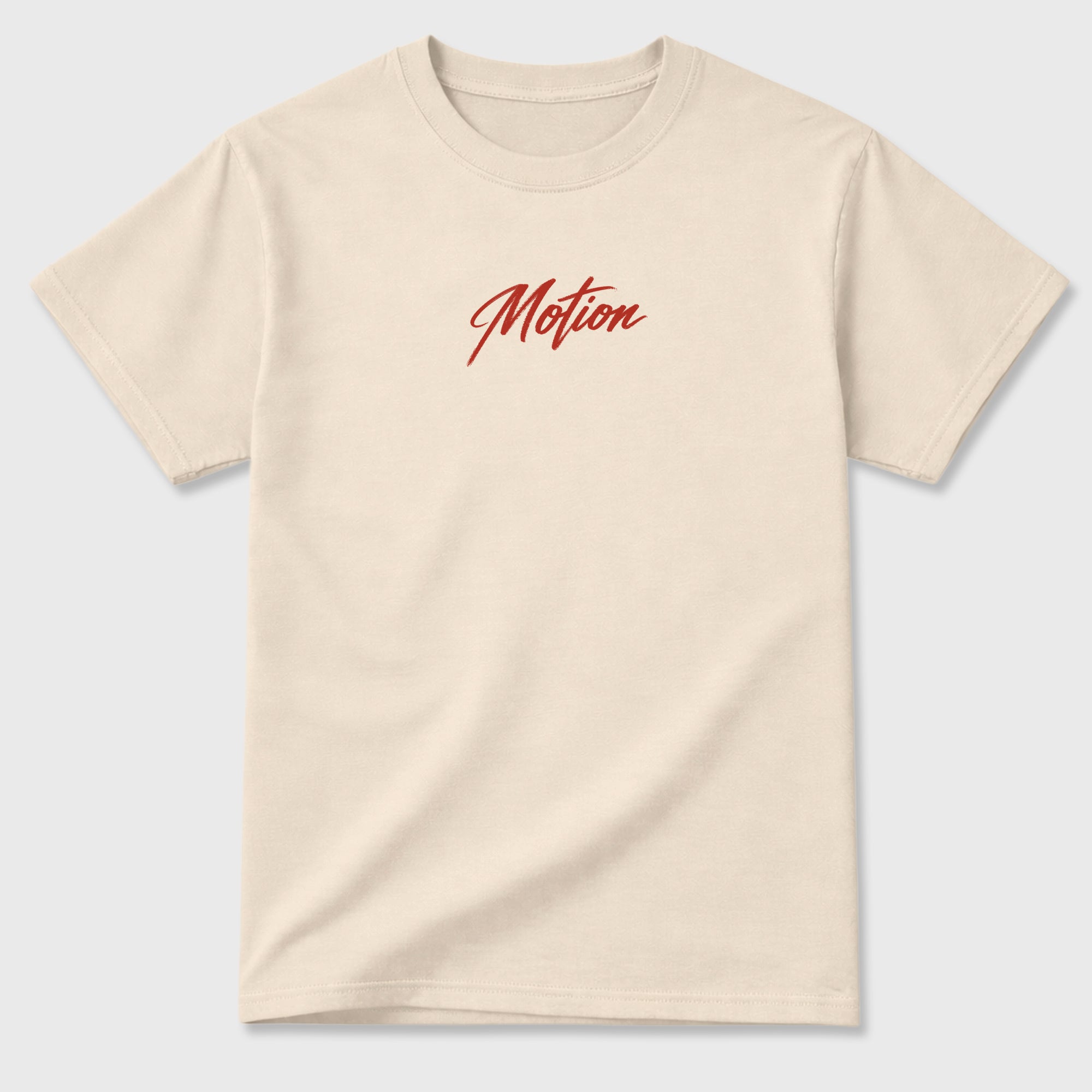 Motion Graphic T-Shirt sneaker match tee designed for the 4s Brick After Brick, featuring coordinated color options for a perfect streetwear match. Natural shirt.