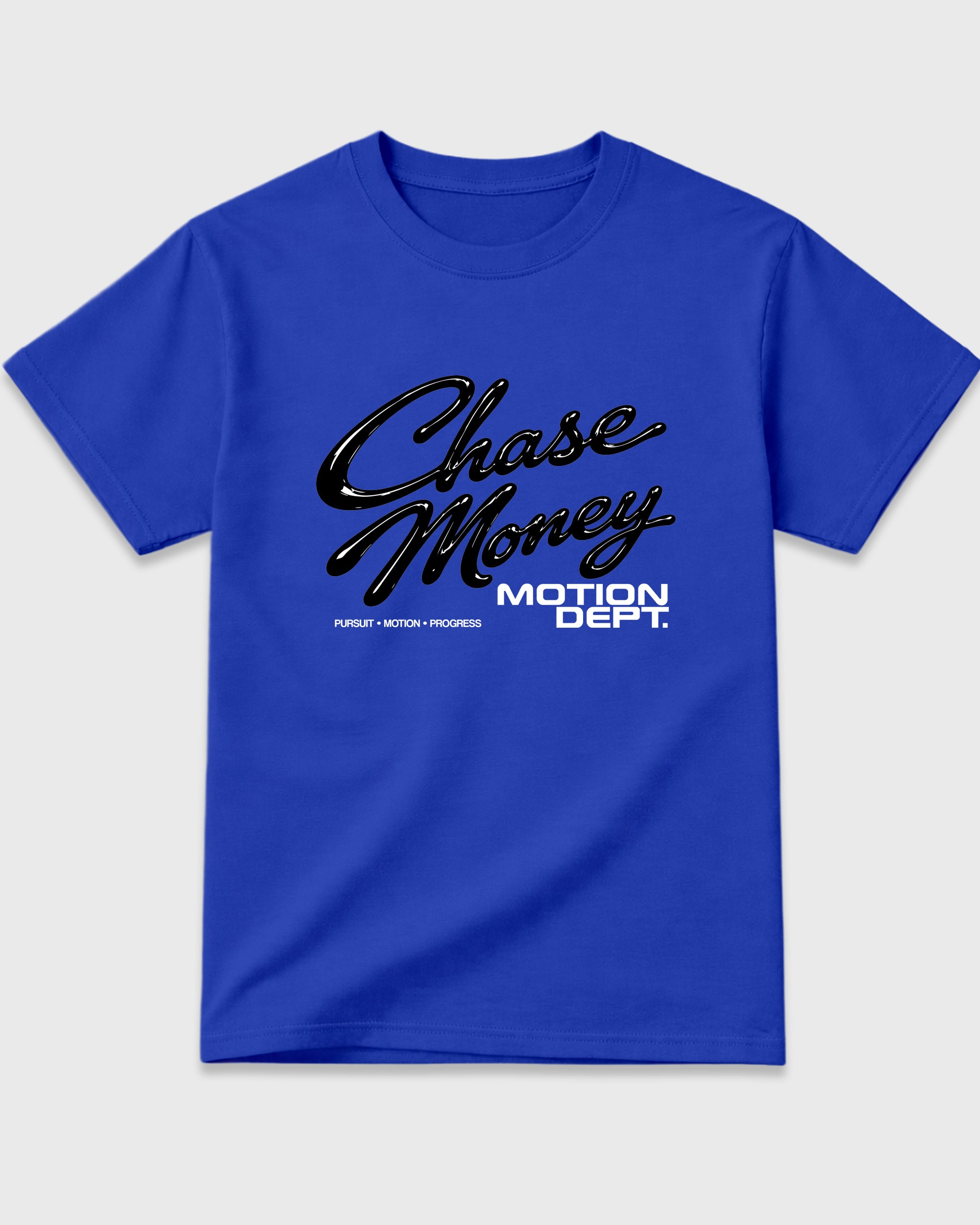 Motion Dept Graphic T-Shirt featuring original streetwear artwork designed to match the Air Jordan 1 Royal. Royal Blue 2 Graphic T-Shirt.