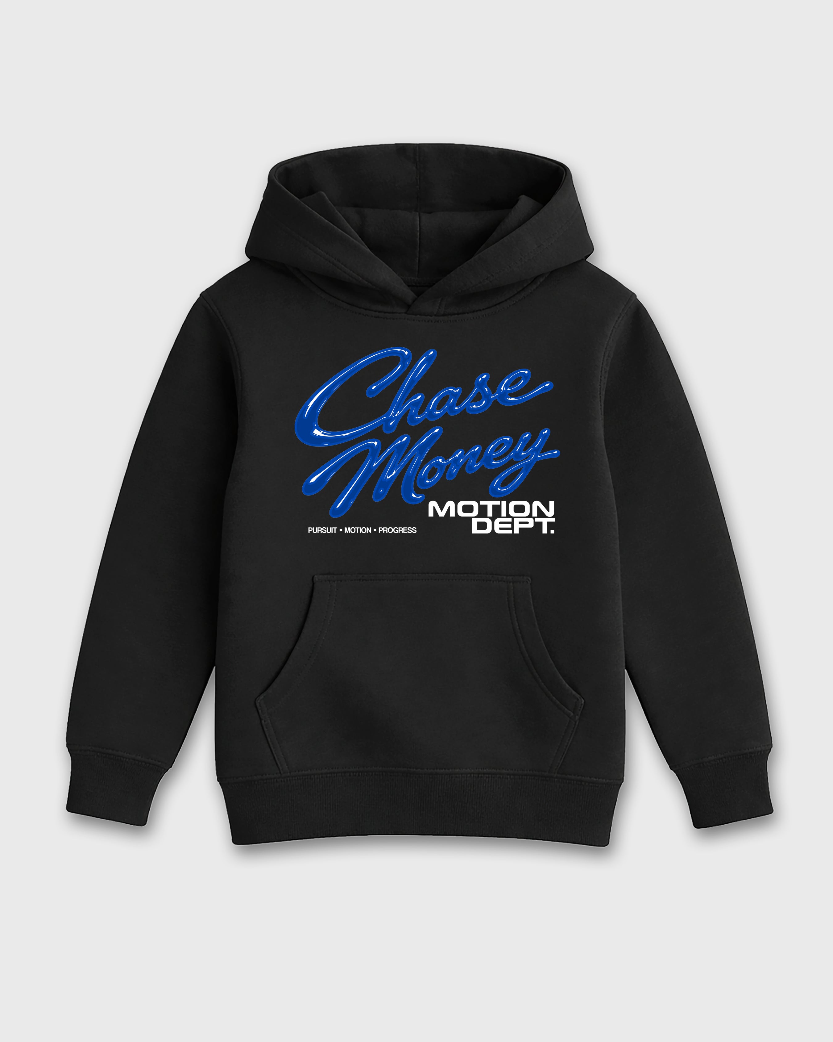 Motion Dept Baby & Kids Graphic Hoodie featuring original artwork designed to match the Air Jordan 1 Royal. Black 2 Kids Graphic Sweater.
