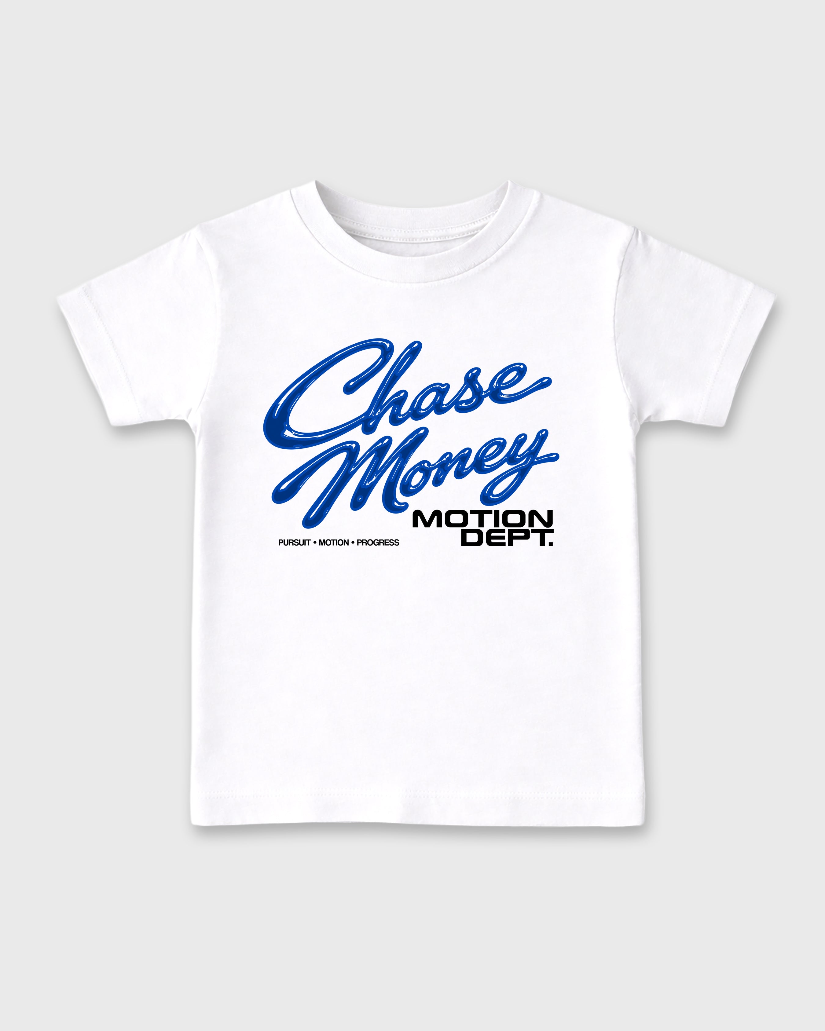Motion Dept Baby & Kids Graphic T-Shirt featuring original artwork designed to match the Air Jordan 1 Royal. White 2 Kids Graphic Tee.