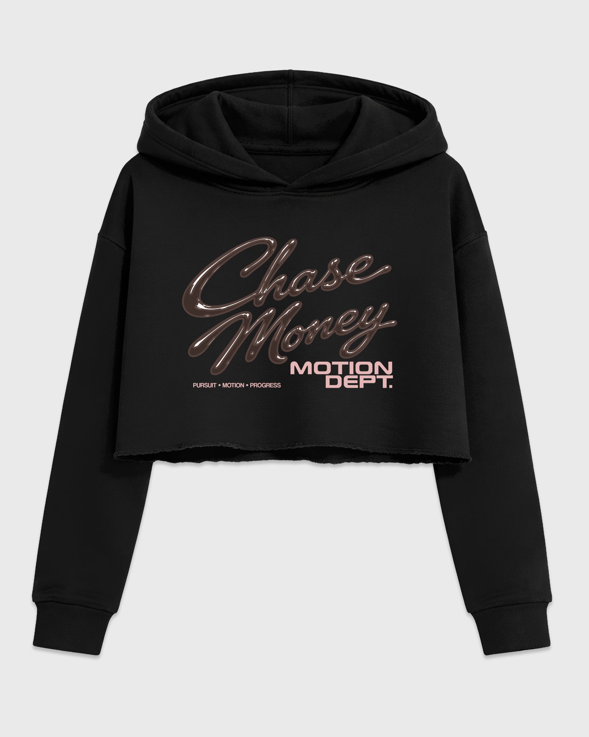 Motion Dept Women’s Graphic Crop Tee featuring original streetwear artwork designed to match the Air Jordan 3 Fireside. Black 2 Crop Tee.